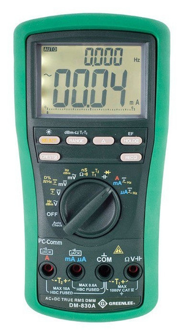 GREENLEE 10,000-Count Digital Multimeter, 1000V, 10A (DM-830A)