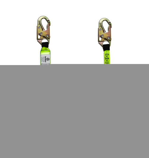 SafeWaze PRO 4' Energy Absorbing Lanyard: Snap Hook