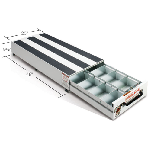 Weather Guard PACK RAT® Drawer Unit 48" X 20" X 9.5" - Steel, White Finish