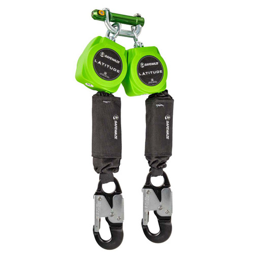 SafeWaze Latitude 6' Dual Web SRL: 9013 BWB, Alu Snap Hooks