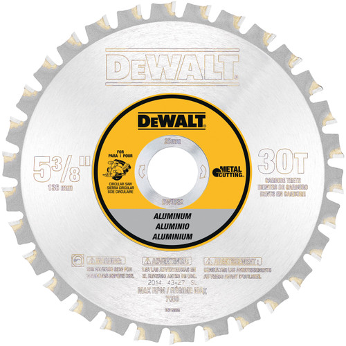 DEWALT 10In 80T Alum Thin Plt Mtl Cut 5/8In Arb