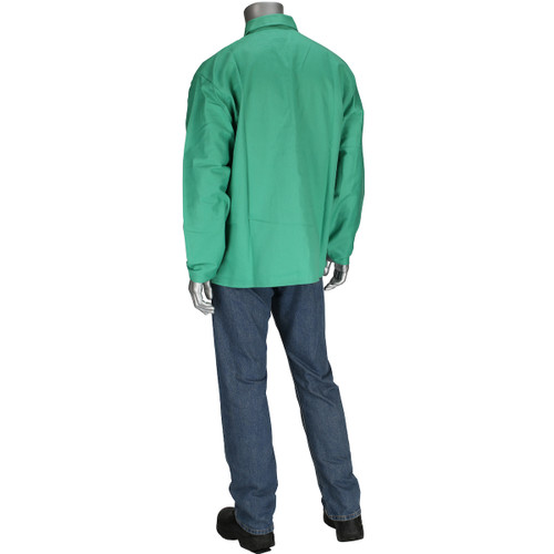Ironcat® 7040 9oz FR Clothing-Welding, Size L, Green