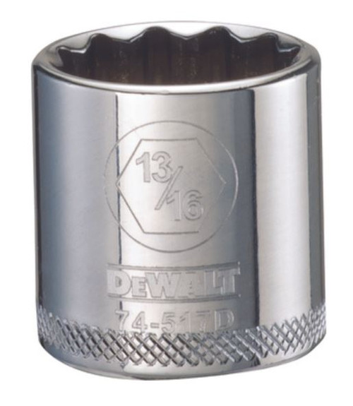 DEWALT 001Pc 38Dr Socket-12Pt-13/16