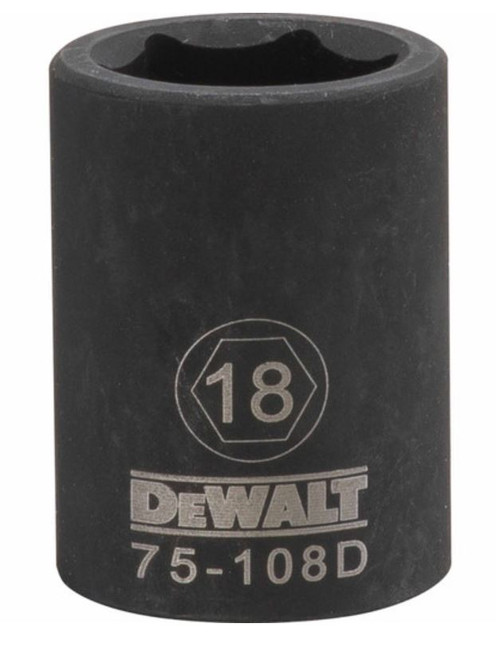 DEWALT Dwmt 6Pt 1/2In Dr Im Skt 18 Mm