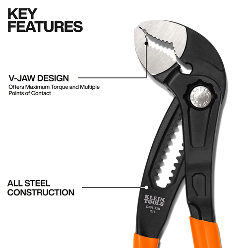Quick-Adjust Klaw™ Pump Pliers, 12-Inch