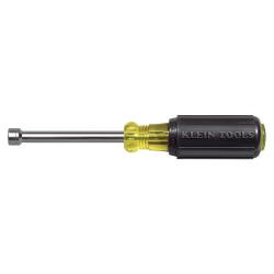 Klein 6 mm Cushion-Grip Nut Driver, 3" Hollow Shaft