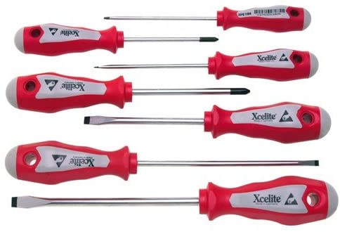 SCREWDRIVER,7 PIECE SET,ERGO HANDLES,CDD
