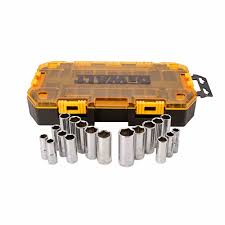 DEWALT 20 Piece 3/8 in Drive Deep Combination Socket Set