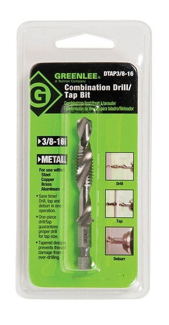 GREENLEE 3/8-16NC Drill/Tap Bit