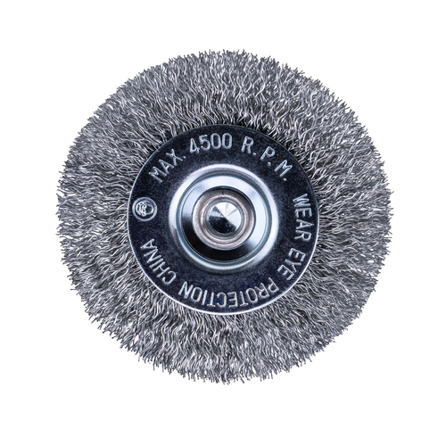 BLACK+DECKER 3" Crimped Wire Wheel, Coarse, 1/4" Shank