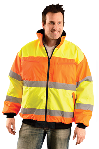 Occunomix Classic Reversible Two-Tone Bomber Jacket 1/EA