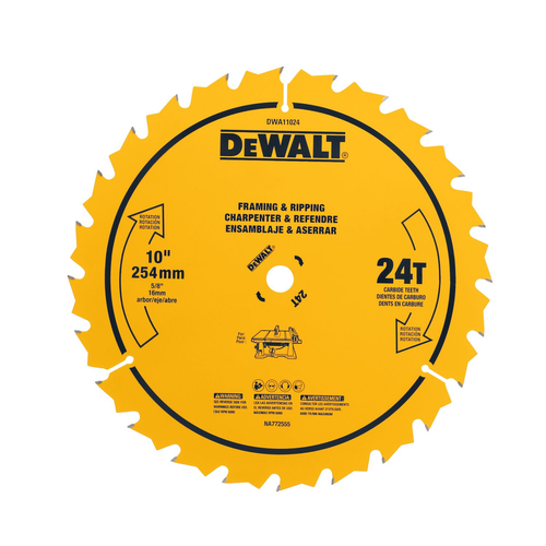 DEWALT 10 IN 24T SAW BLADE
