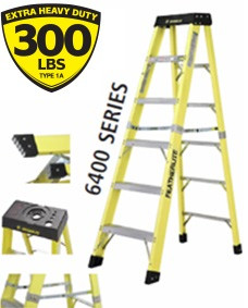 7FT Fiberglass Platform Step Ladder 375LB