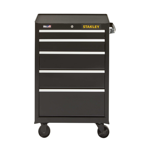 STANLEY 300S 26IN 5DRW CABINET - BLACK
