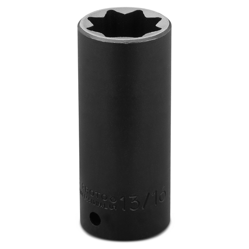 Proto® 1/2" Drive Deep Impact Socket 13/16" - 8 Point 1/ea