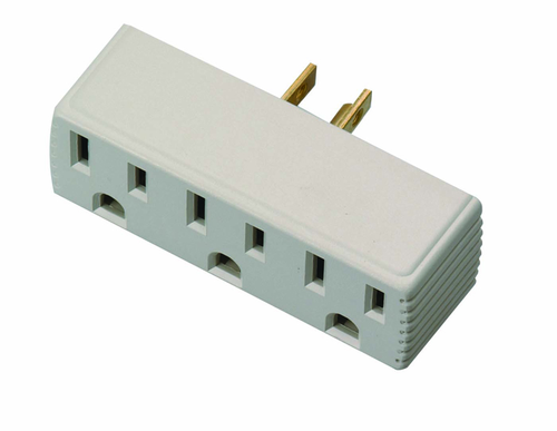 Woods ADAPTER, TRI-SRC 3-GROUNDED OUTLET CARD 18/BX