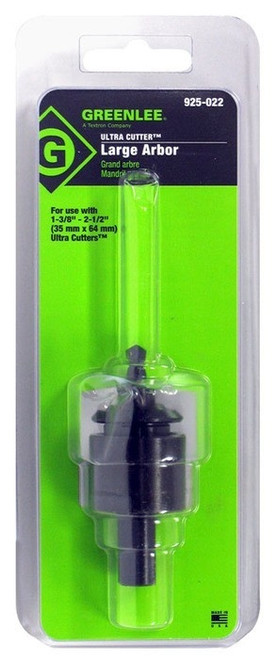 GREENLEE Large Arbor with Pilot Drill for 1-3/8" to 2-1/2" Size Cutter