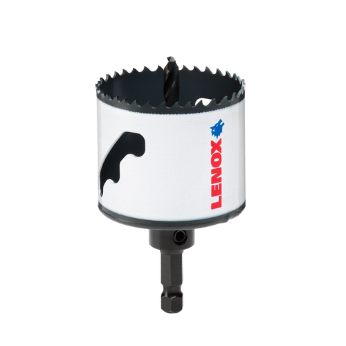 LENOX Hole Saw, Bi-Metal, Speed Slot, Arbored, 2-3/8-Inch