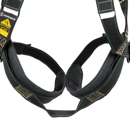 SAFEWAZE Arc Flash Full Body Harness: DE 1D, DE MB Chest/Legs (M)