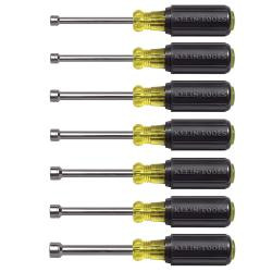 Klein 7 Piece Metric Nut Driver Set 3" Shafts