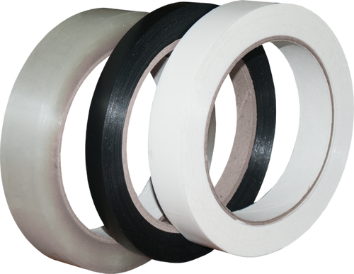 Electro-Tape  1"   (24 mm) x  60 yd 90# Tensile Poly Strapping - Black 72/CS