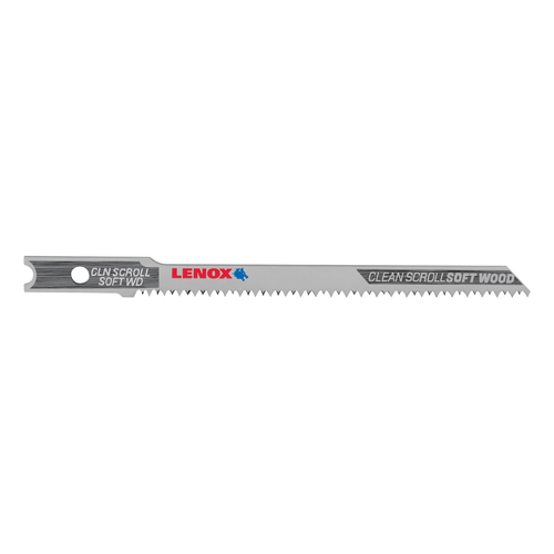 LENOX U-Shank Scroll Cutting Jig Saw Blade, 3 1/2" X 7/32" 20 TPi, 3 Pack