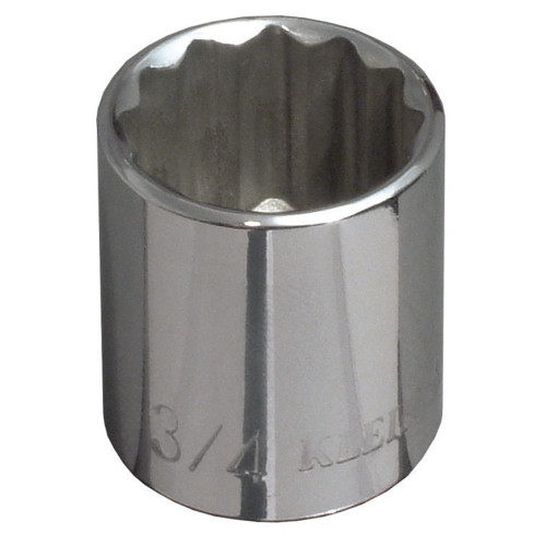 Klein 3/4" Std 12-Point Socket - 3/8" Drive