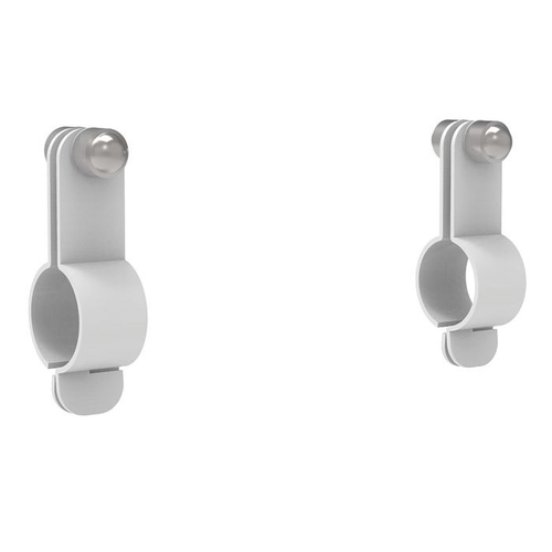 Replacement Brackets for Universal Pictogram Signs on Outdoor Showers w/o Insulation, 2-Pack - SIGN-BRAC