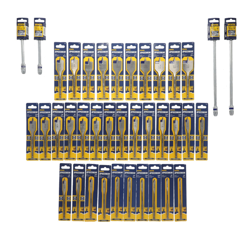 IRWIN MERCH 38 PC 6" STANDARD SPADE BIT