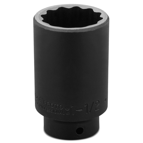 Proto® 1/2" Drive Deep Impact Socket 1-1/2" - 12 Point 1/ea