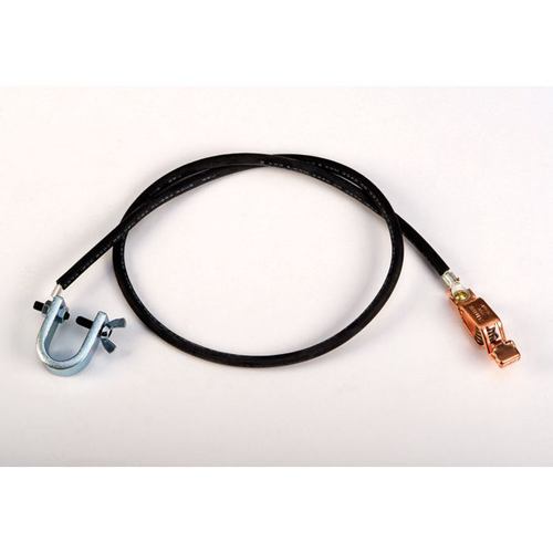 Antistatic Insulated Wire For Bonding/Grounding, With "C" Clamp 5/8 inch and Alligator Clip 5/8 inch, 3 feet.
