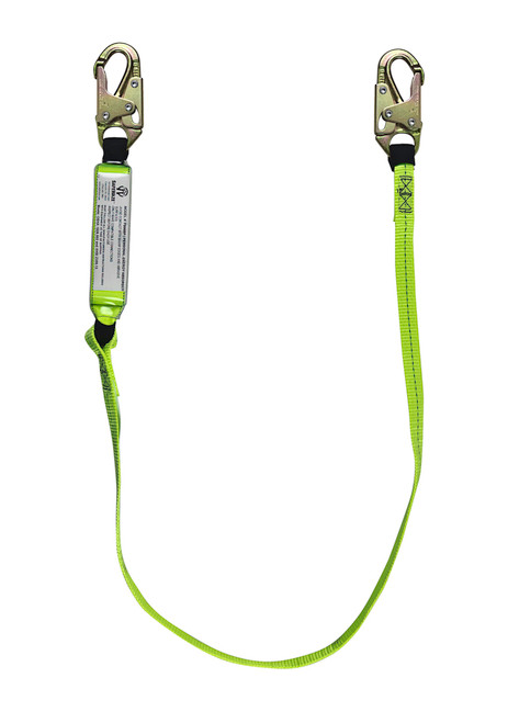 SafeWaze PRO 6' Energy Absorbing Lanyard: Snap Hook