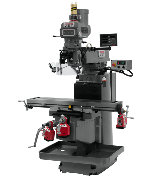 JTM-1254VS with NEWALL DP700 DRO X, Y & Z Powerfeeds & Air Power Drawbar