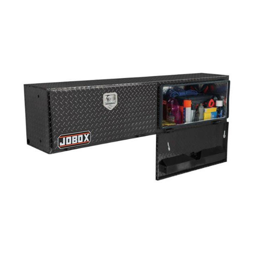 JOBOX 88" Black Aluminum Topside Truck Box
