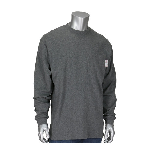 PIP® 385-FRLS 6.5oz FR Clothing, Size M, Gray  (P/N 385-FRLS-(LG)-M)