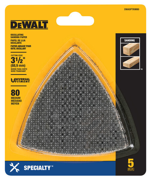 DEWALT 80 Grit Mesh Oscillating Triangle (5 Piece)