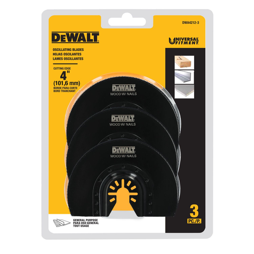 3 PK OSCILLATING FLUSH CUT BLADE