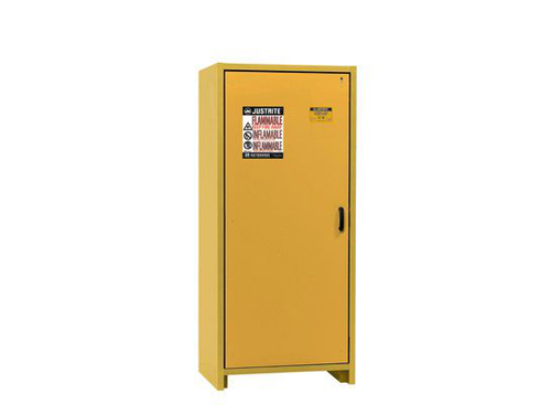 30 Gallon, 3 Shelves, 1 Hybrid-Close Door, 30-Minute EN Flammable Safety Cabinet, Yellow - 22601