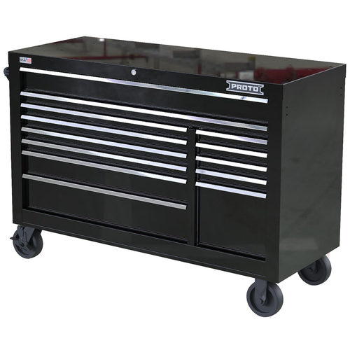 PROTO 55 Inch 13 Drwr Roll Black Chrome