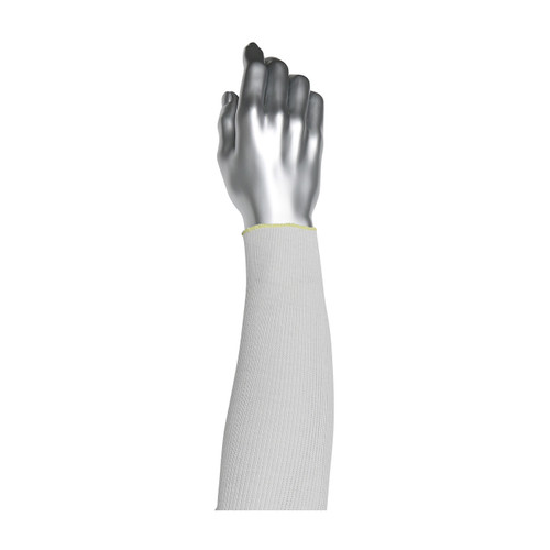 Kut Gard® 15-21PRIWPS  Cut Resistant Sleeve, Size 20", White, ANSI A2