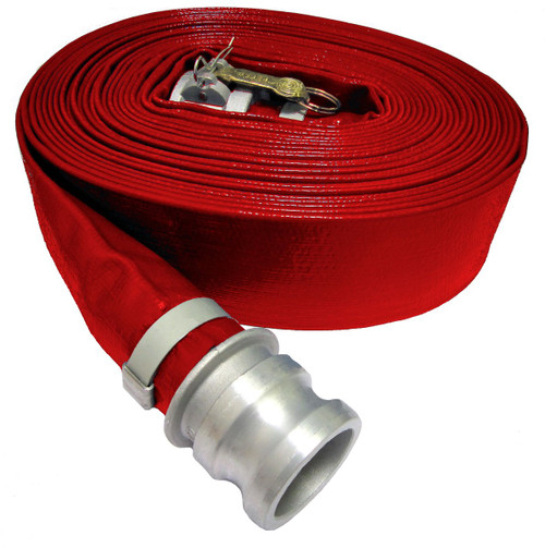 2" x 50ft Cam Lock C&E HD PVC Discharge Hose 1/EA