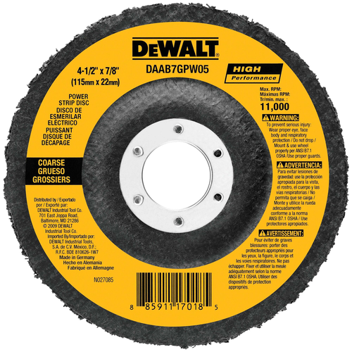 DEWALT 4-1/2-Inch By 7/8-Inch Power Wheel Flap Disc
