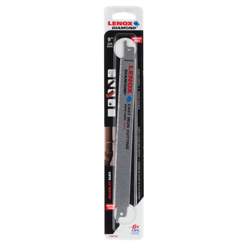 LENOX Reciprocating Saw Blade, Double-Tang, Diamond Grit, 9-Inch