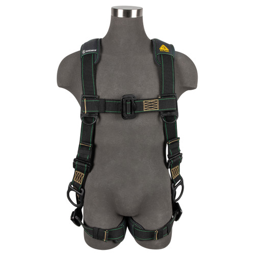SAFEWAZE Arc Flash Full Body Harness: DE 3D, DE MB Chest/Legs (L)