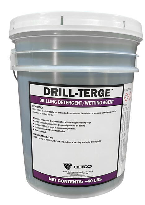 DRILL-TERGE-Drilling Detergent/Wetting Agent 40LB Pail 36/Pallet