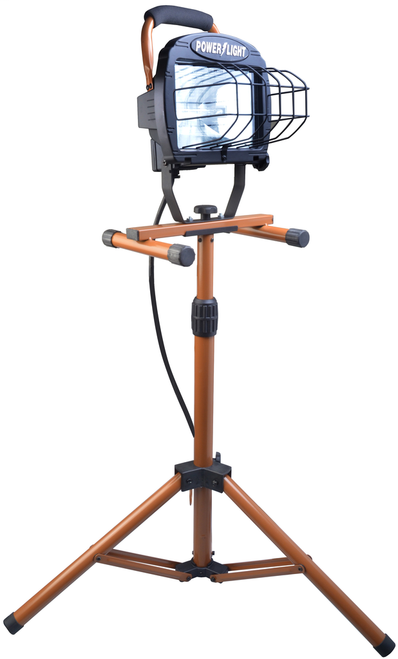 WOODS 500 Watt Single Head Portable Halogen Work Light with Telescoping Tripod 2/BX