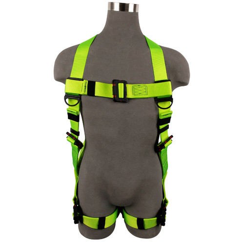 SafeWaze Arc Flash Full Body Harness: Soft Loop 1D, DE MB Torso, DE QC  Legs  (4X)