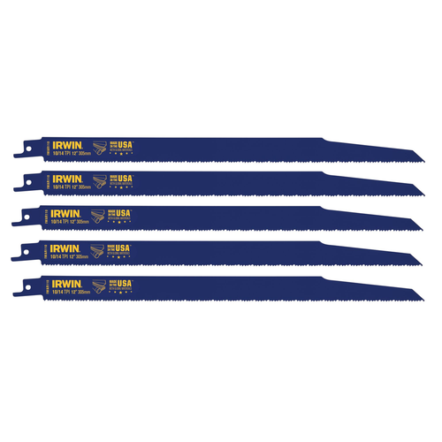 IRWIN RECIP 12" 10/14TPI 5PK