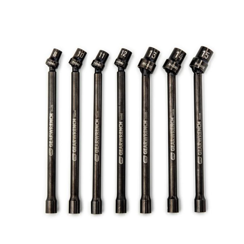 3/8"DR PINLESS UNIV IMP SKT EXT SET 7PC