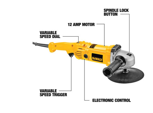 DEWALT 7 in. - 9 in. Variable-Speed Polisher with Soft Start